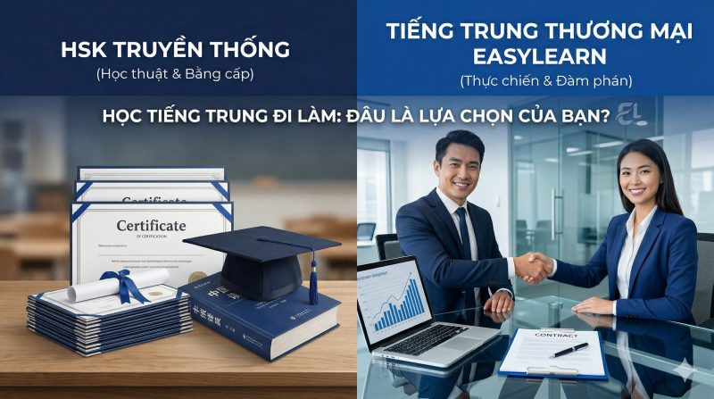 Khóa Tiếng Trung thương mại Easylearn có gì khác so với các khóa HSK truyền thống?
