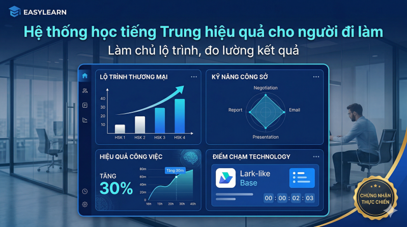 Những yếu tố nào tạo nên một “hệ thống học tiếng Trung hiệu quả” cho người đi làm?