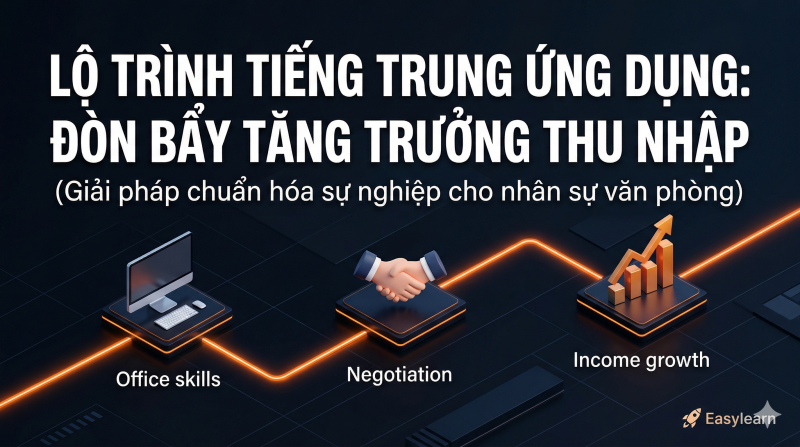 Lộ trình Học Tiếng Trung Ứng dụng giúp Nhân sự Văn phòng Tăng trưởng Thu nhập